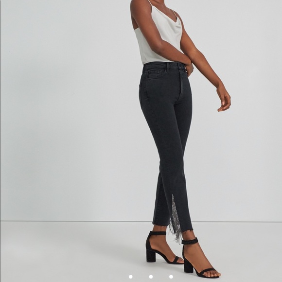 NWT Jbrand Jules high rise straight Jean chain - Picture 2 of 3